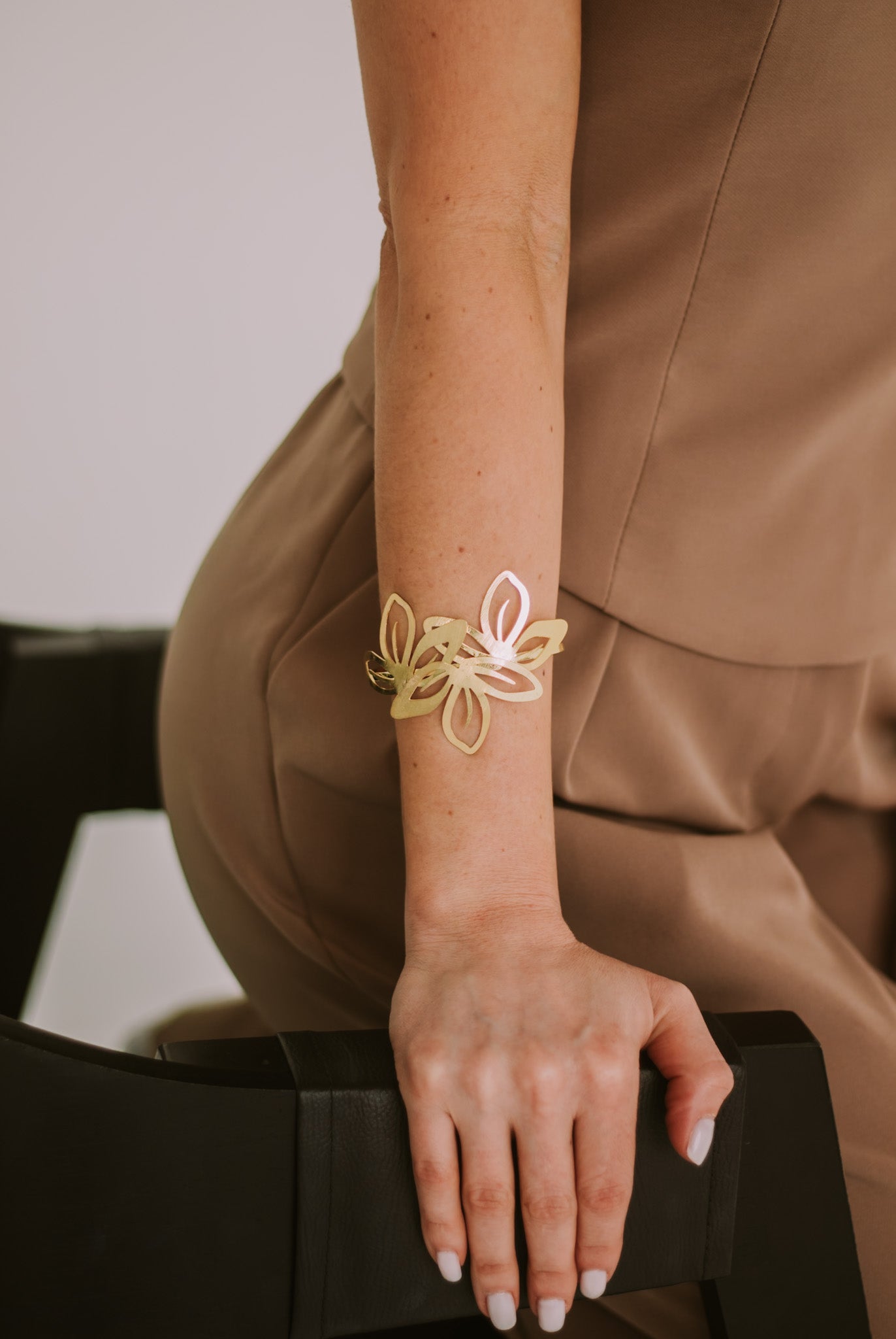 Bracelete Floral Acetinado