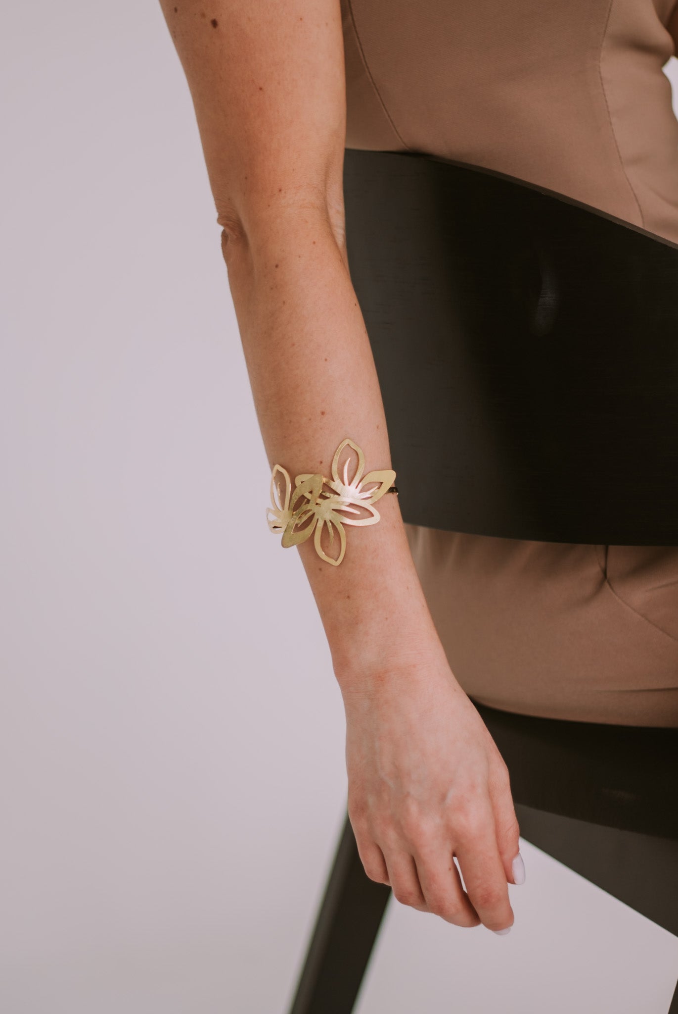 Bracelete Floral Acetinado